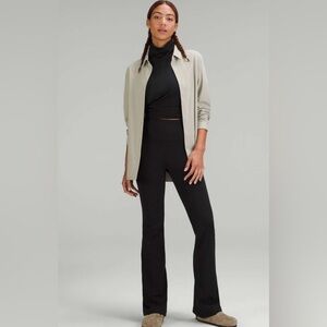 Lululemon Groove Super-High-Rise Flared Pant *Nulu in black.